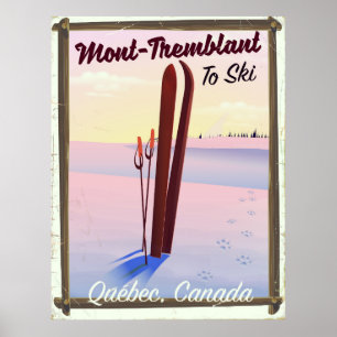 Pôster Cartaz do esqui de Mont-Tremblant Québec