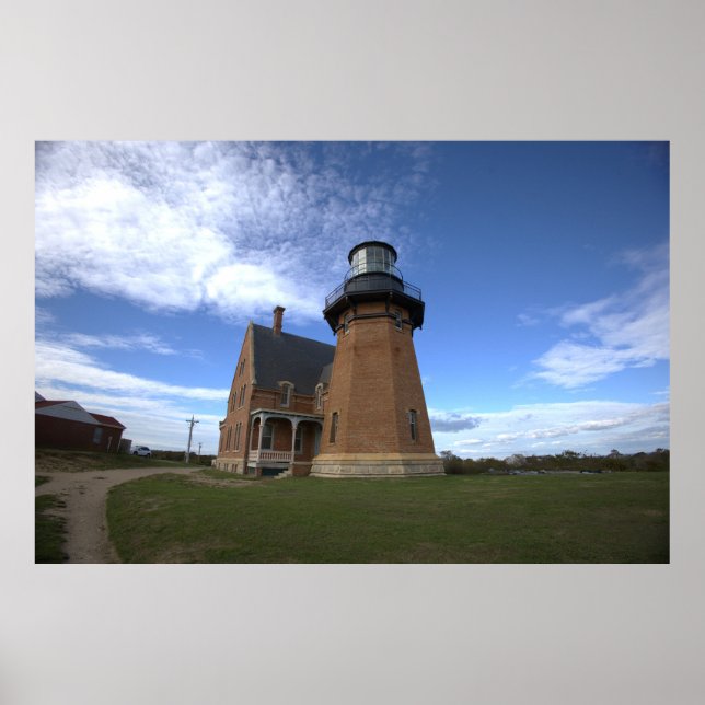 Poster Cartaz do Farol Sudeste da Ilha Block (Frente)