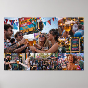 Poster Cartaz do Festival de Cerveja Artesanal Belga