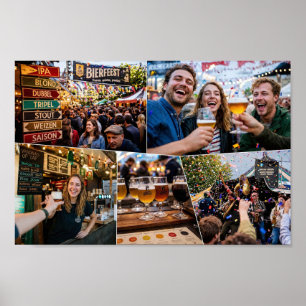 Poster Cartaz do Festival de Cerveja Artesanal Belga Espí