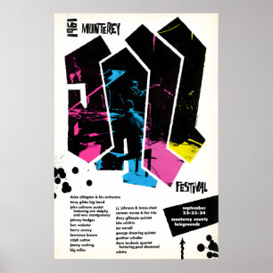 Poster Cartaz do festival de jazz de Monterey de 1961