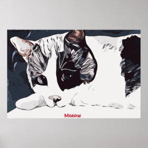 Poster Cartaz do Gato Meeow
