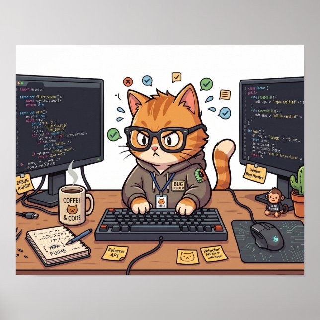 Poster Cartaz do Gato Real (Frente)
