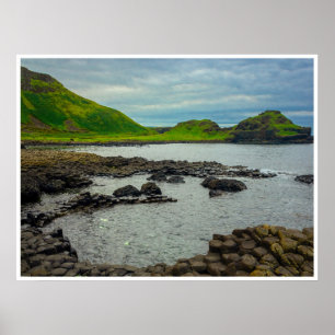 Poster Cartaz do Giant's Causeway   Arte Costeira Irlande