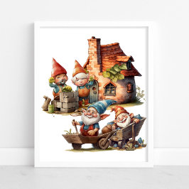 Poster Cartaz do Gnome Fofo 