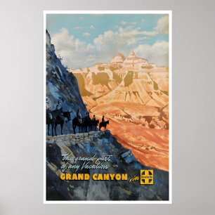 Poster Cartaz do Grand Canyon Art National Parks Santa Fe