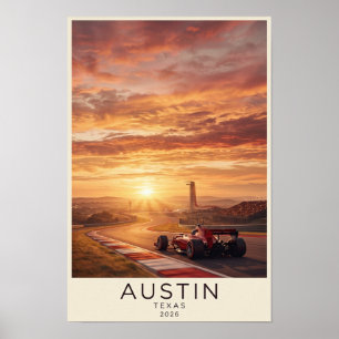 Poster Cartaz do Grande Prêmio de Austin Texas