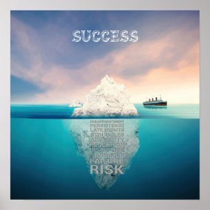 Poster Cartaz do iceberg do sucesso