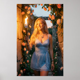 Poster Cartaz do Jardim Iluminado pela Tocha de Graça Not