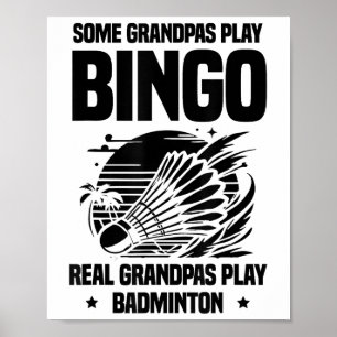 Poster Cartaz Do Jogador De Badminton Do Shuttle Ecg