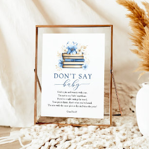 Poster Cartaz do Jogo Blue Storybook Don't Say Baby