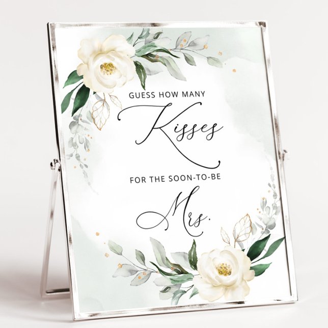 Poster Cartaz do jogo de chuveiro de noiva da vegetação q (Criador carregado)