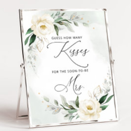 Poster Cartaz do jogo de chuveiro de noiva de verde com q