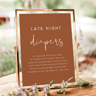 Poster Cartaz do Jogo de Fraldas Bohemian Late Night da C