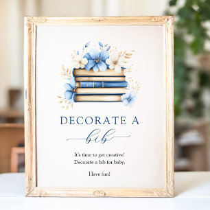 Poster Cartaz do Jogo Decore um Bib do Livro Azul