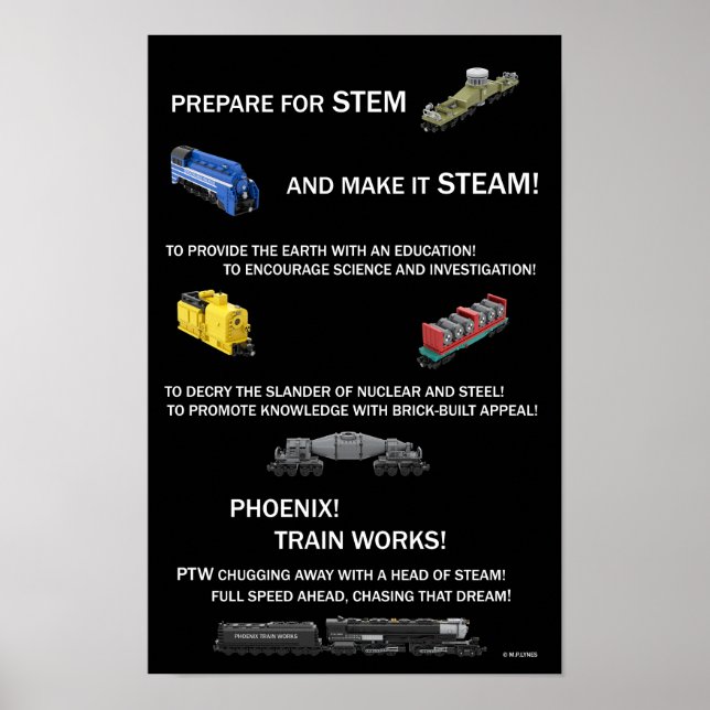 Poster Cartaz do Lema da Phoenix Train Works (Frente)
