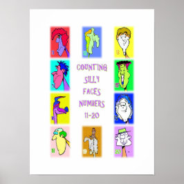 Poster Cartaz do Livro Contando Rostos Engraçados #2: Núm