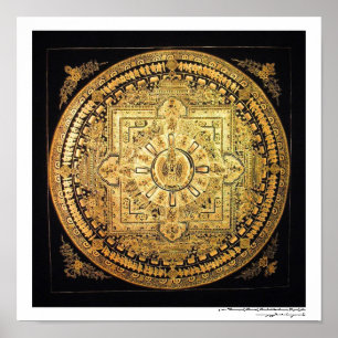 Pôster Cartaz do Mandala do Avalokiteshvara de Mil Braços