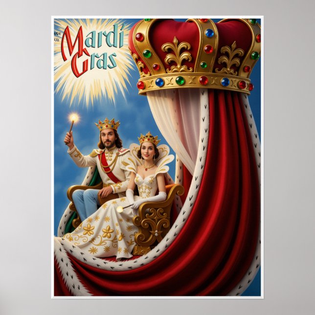Poster Cartaz do Mardi Gras (Frente)