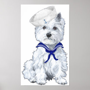 Pôster Cartaz do Marinheiro Westie