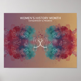 Poster Cartaz do Mês da História das Mulheres – Aula de E