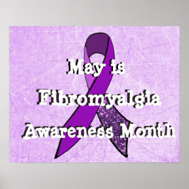 Pôster Cartaz do Mês de Conscientização da Fibromialgia d