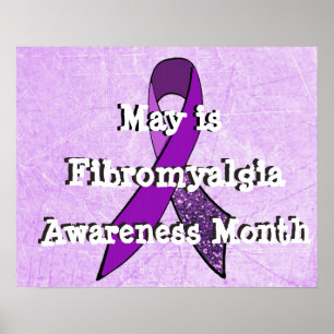 Pôster Cartaz do Mês de Conscientização da Fibromialgia d