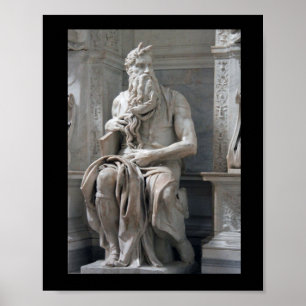 Poster Cartaz do Moisés de Michelangelo