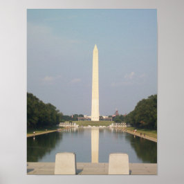 Poster Cartaz do Monumento a Washington e do Lago de Refl
