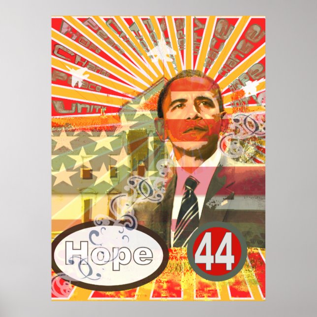Poster Cartaz do Obama - (Frente)