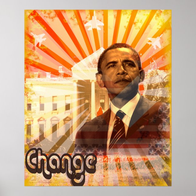 Pôster Cartaz do Obama (Frente)