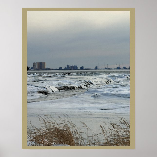 Poster Cartaz do Oceano Atlântico Congelado (Frente)