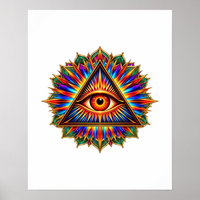 Poster Cartaz do Olho Sol Rubi (Frente)