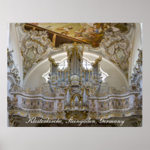 Poster cartaz do órgão da abadia de Steingaden
