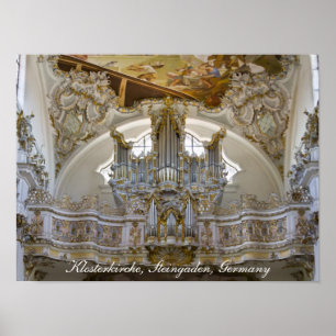 Poster cartaz do órgão da abadia de Steingaden