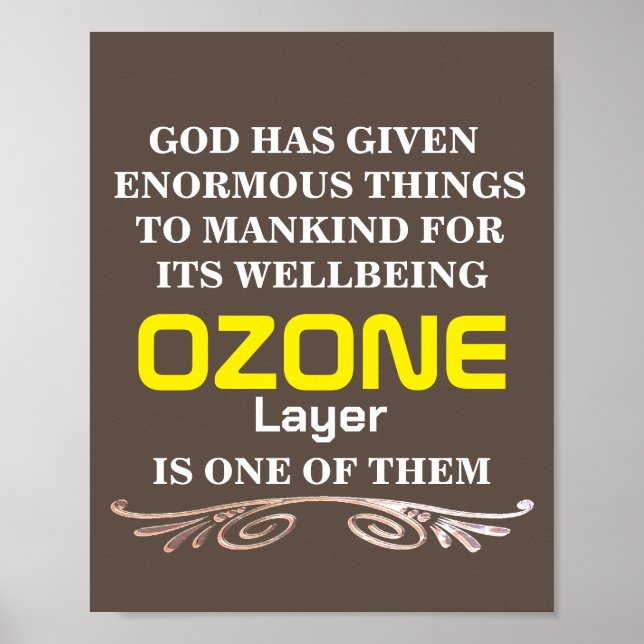 Poster Cartaz do OZÔNIO (Frente)