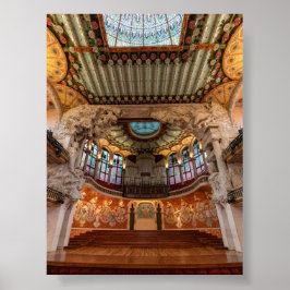 Poster Cartaz do Palácio da música catalã