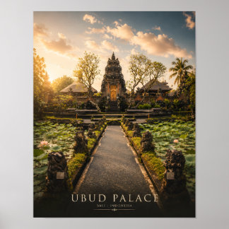 Poster Cartaz do Palácio de Ubud de Luxo em Bali