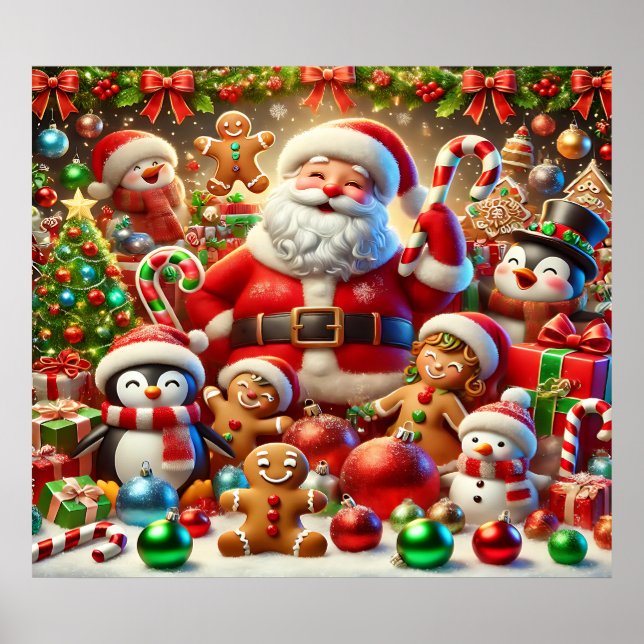 Poster Cartaz do Papai Noel (Frente)