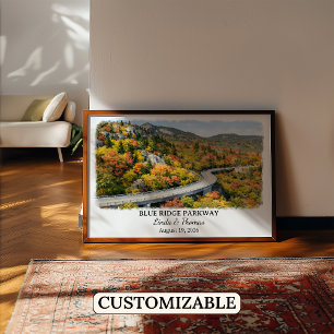Poster Cartaz do Parque Estadual Hocking Hills Ohio, Aqua
