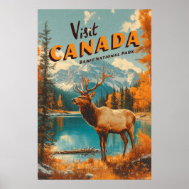 Poster Cartaz do Parque Nacional Banff Canadá