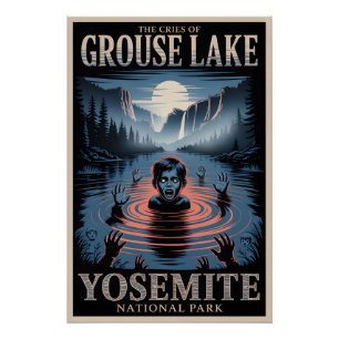 Pôster Cartaz do Parque Nacional de Yosemite Assombrado