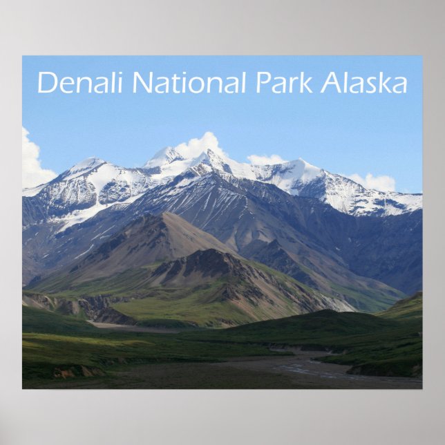 Poster Cartaz do Parque Nacional Denali (Frente)