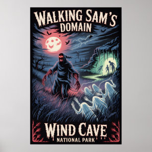 Poster Cartaz do Parque Nacional Haunted Wind Cave