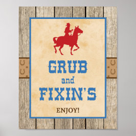 Poster Cartaz do Partido Ocidental do Grub & Fixin