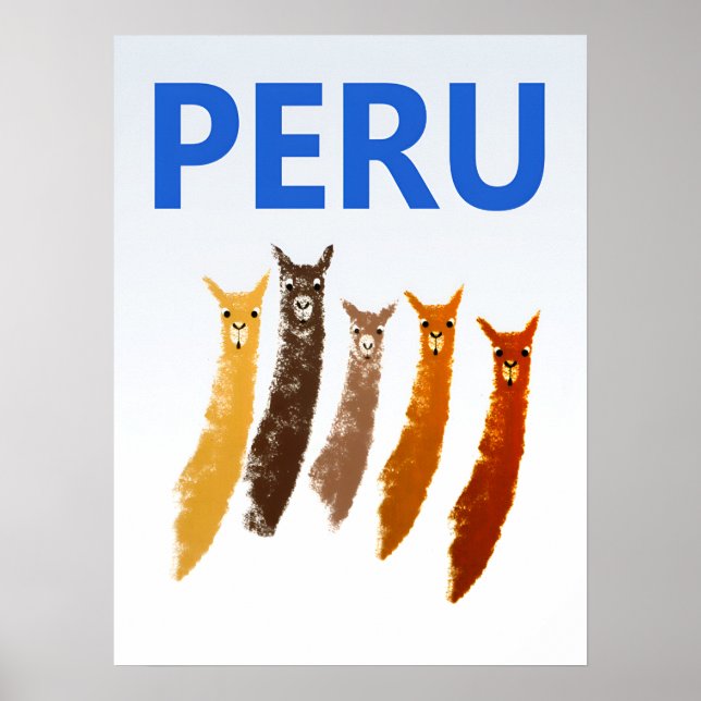 Poster cartaz do Peru (Frente)