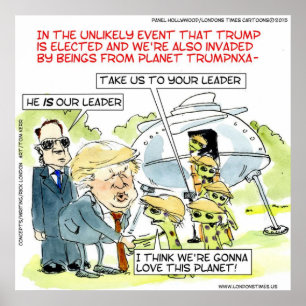 Pôster Cartaz do Planeta Divertido de Rick London Trump