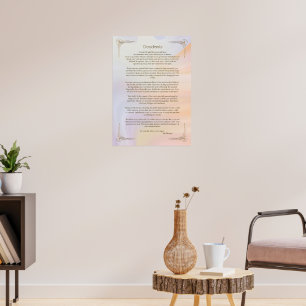 Poster Cartaz do Poema Desiderata de Max Ehrmann
