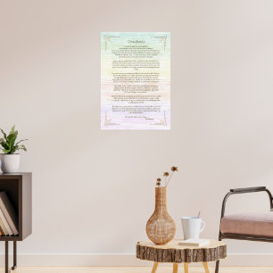 Poster Cartaz do Poema Desiderata de Max Ehrmann