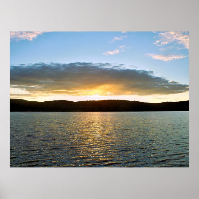 Poster Cartaz do pôr do sol (Frente)